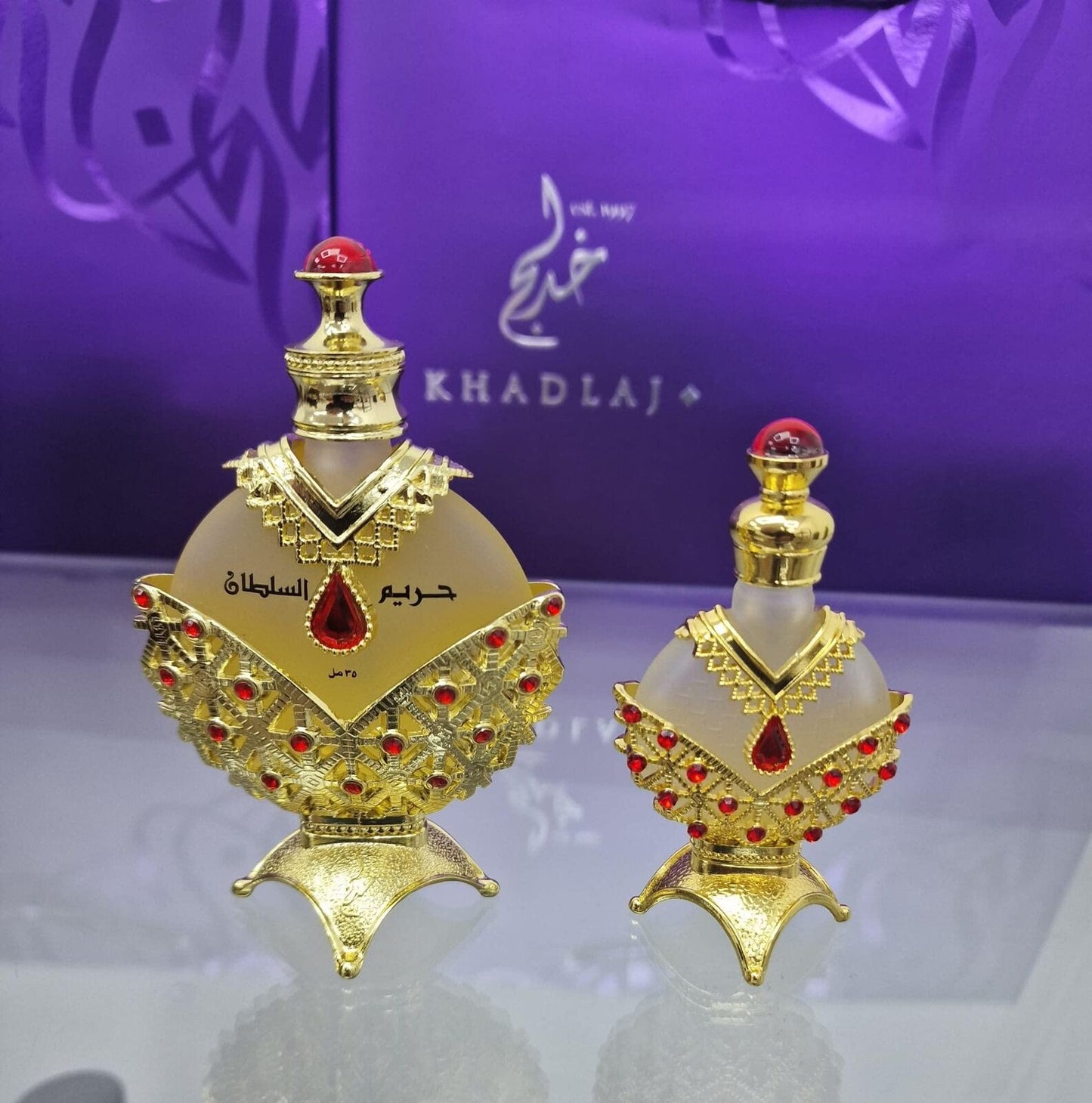 KHADLAJ PERFUMES Hareem Al Sultan Concentrated Perfume Oil Gold for Women, 1.18