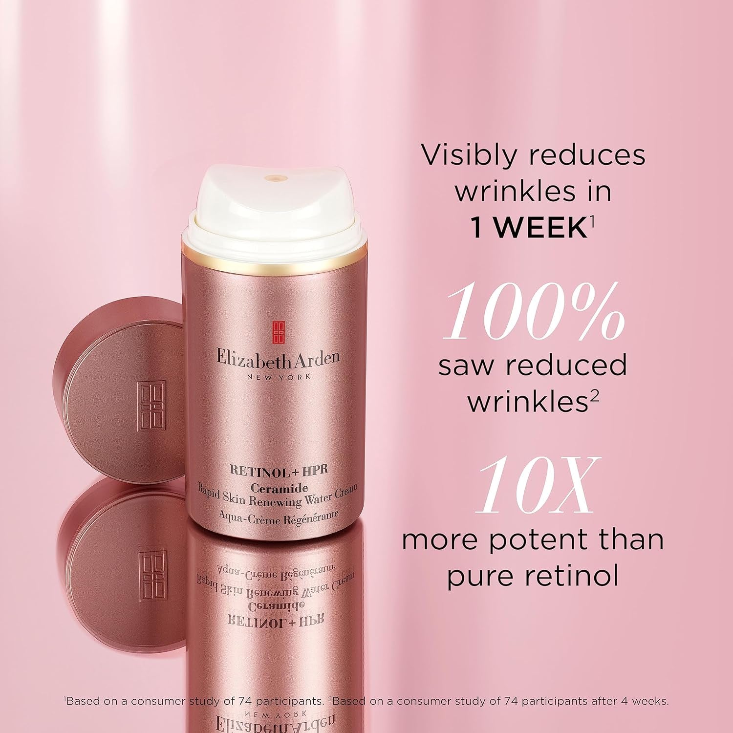 Retinol + HPR Ceramide Skin Renewing Water Cream, Skincare Gift for Women, Day & Night Cream with Retinoid, Ceramide, & Peptide, 1.7 Fl Oz