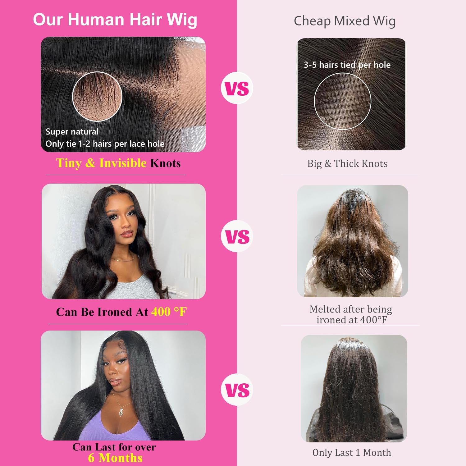 250% Density 30 Inch 13X6 Lace Front Wigs Human Hair Straight HD Transparent Lace Front Human Hair Wigs for Black Women Glueless Wigs Human Hair Pre Plucked with Baby Hair