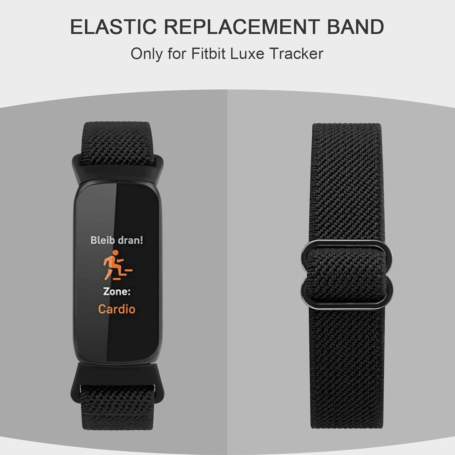 Band Compatible with Fitbit Luxe Bands for Women Men, Soft Elastic Nylon Wristband Replacement Sport Strap for Fitbit Luxe Fitness Tracker