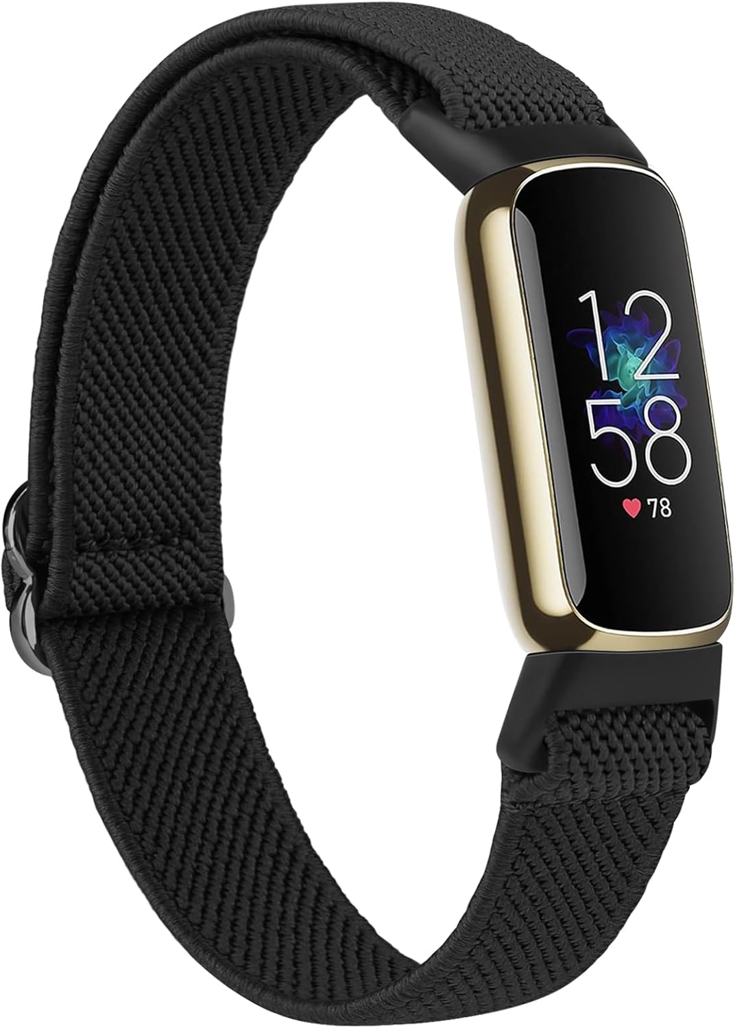 Band Compatible with Fitbit Luxe Bands for Women Men, Soft Elastic Nylon Wristband Replacement Sport Strap for Fitbit Luxe Fitness Tracker